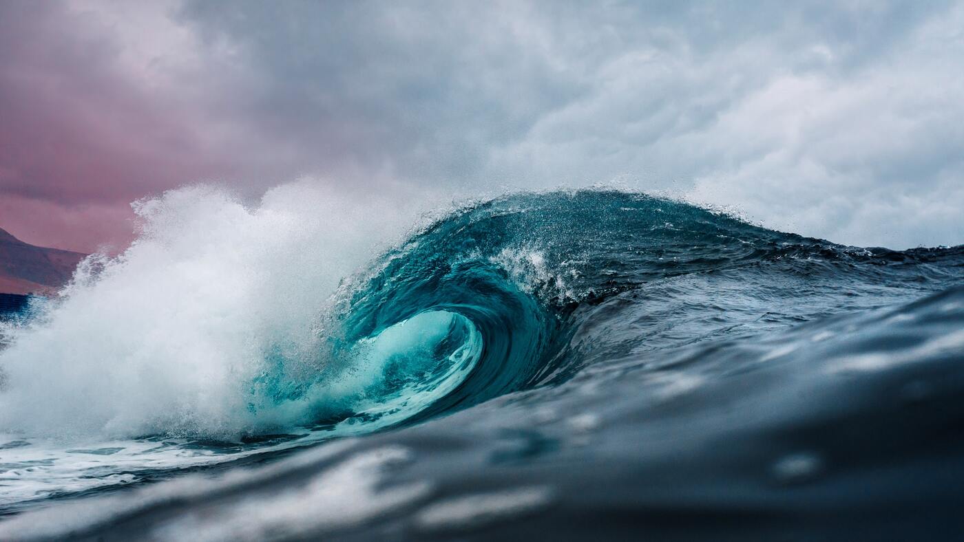 волна, море, океан, брызги