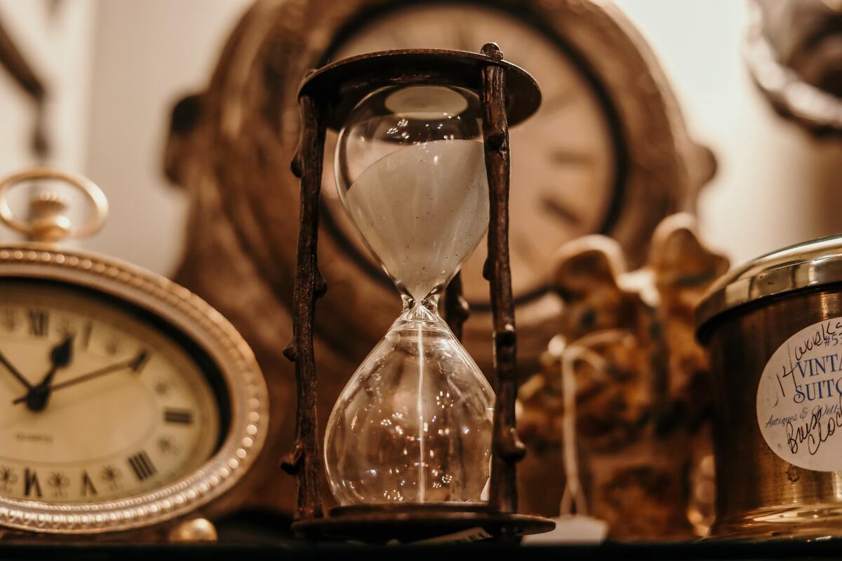 часы, время, стрелки, антиквариат, песочные часы
