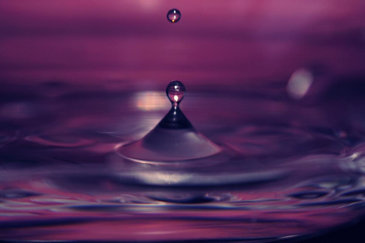 капля, отражение, вода, всплеск, 3д, 3d