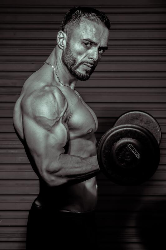спорт, спортивный зал, мужчина, черно белые