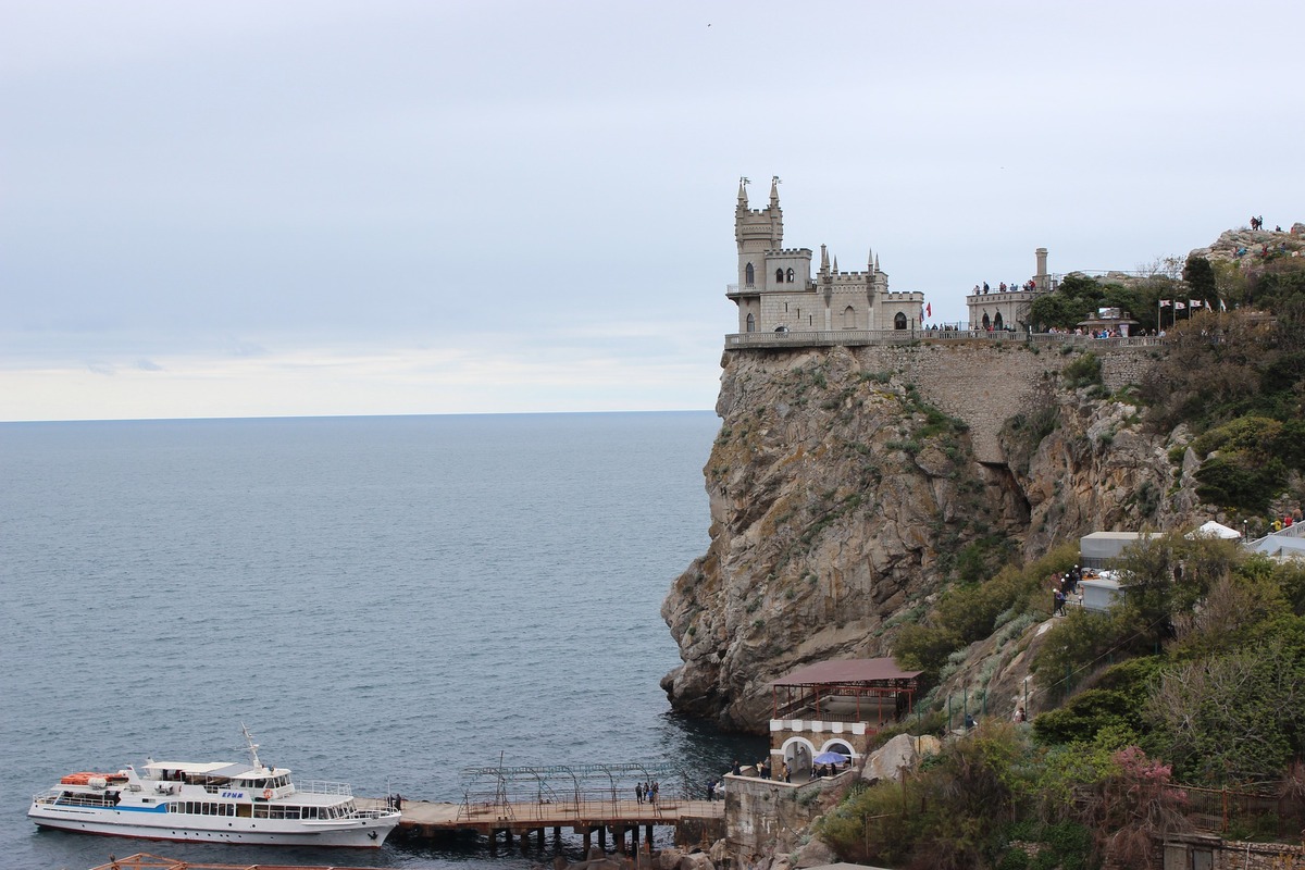 крым, здание, архитектура, кирпичная кладка, ласточкино гнездо, замок