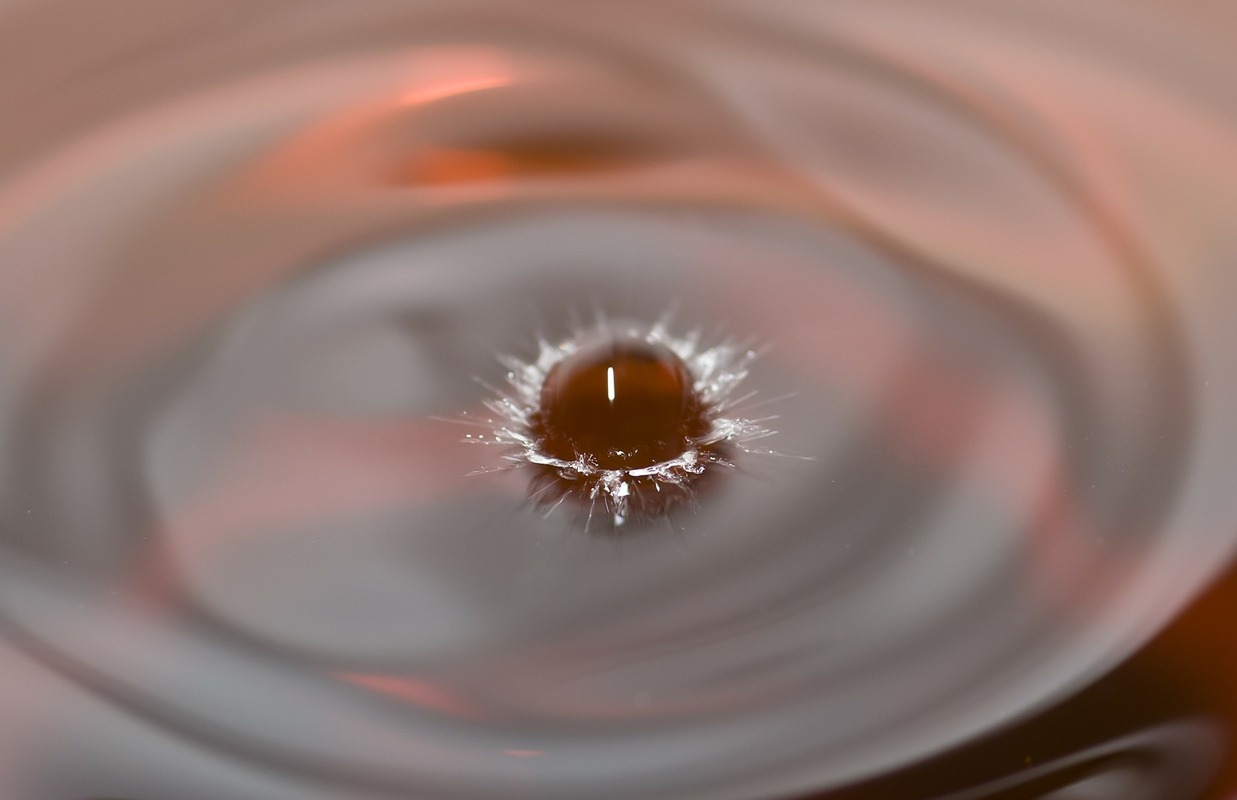 капля, отражение, вода, всплеск, 3д, 3d