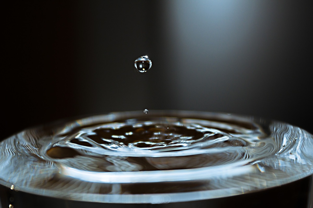 капля, отражение, вода, всплеск, 3д, 3d