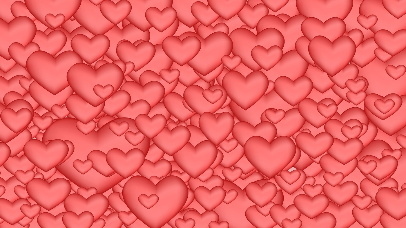 фон, серце, розовые, love