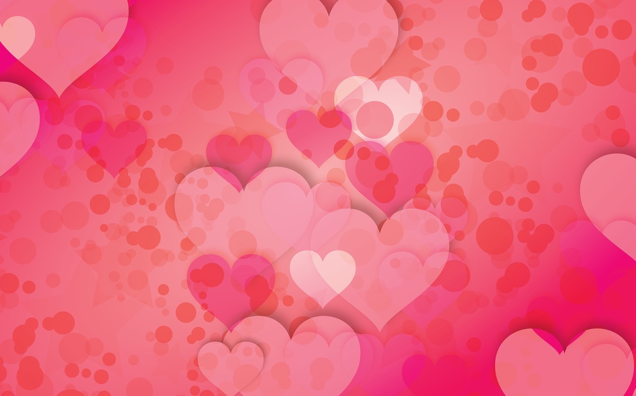 фон, серце, розовые, love