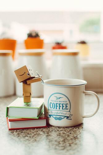 кофе, чашка,  книга, 3д,3d, на кухню