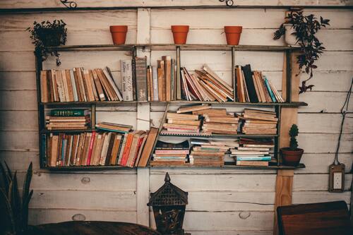 библиотека, книги, книжные полки, 3д, 3d