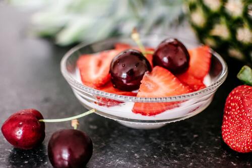 ягоды, красные, вишни, клубника, на кухню