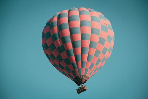 воздушные шары, корзина, небо, шары
