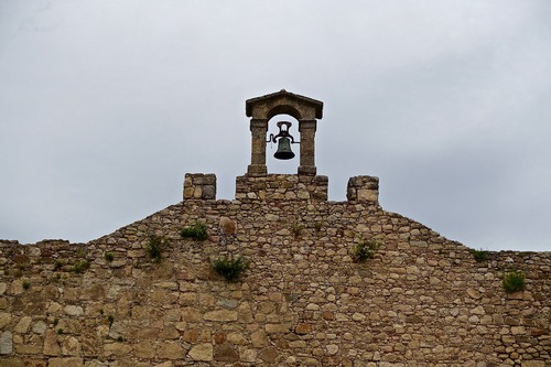 колокол, каменная кладка, стена