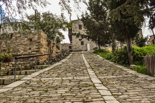 архитектура, каменная кладка, улица, булыжная мостовая, дома