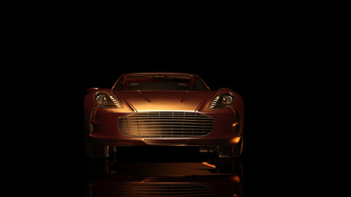автомобиль, 3д, 3d, золотые